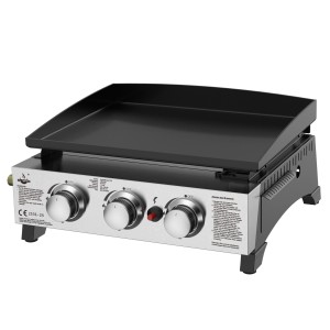 El Fuego Plancha Austin III Gasgrill mit emaillierter Grillplatte aus Gusseisen.