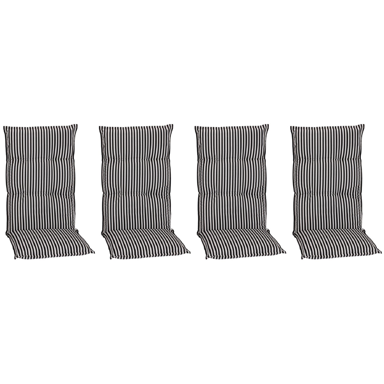 Beo Sitzauflage Hochlehner Tupelo 4er Set Schwarz-Weiß günstig online kaufen
