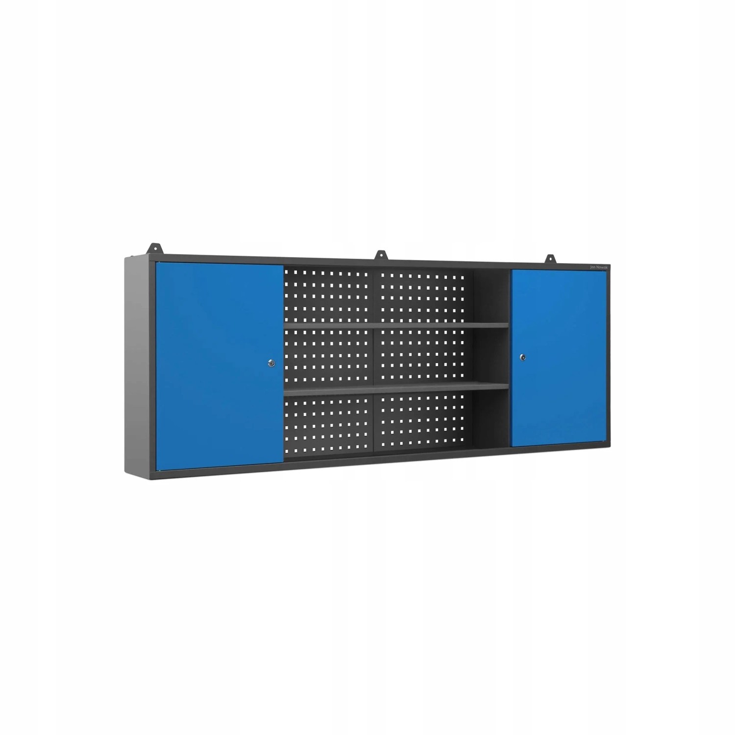 Jan Nowak Werkstattschrank LEO 60 x 160 x 20 cm Anthrazit-Blau