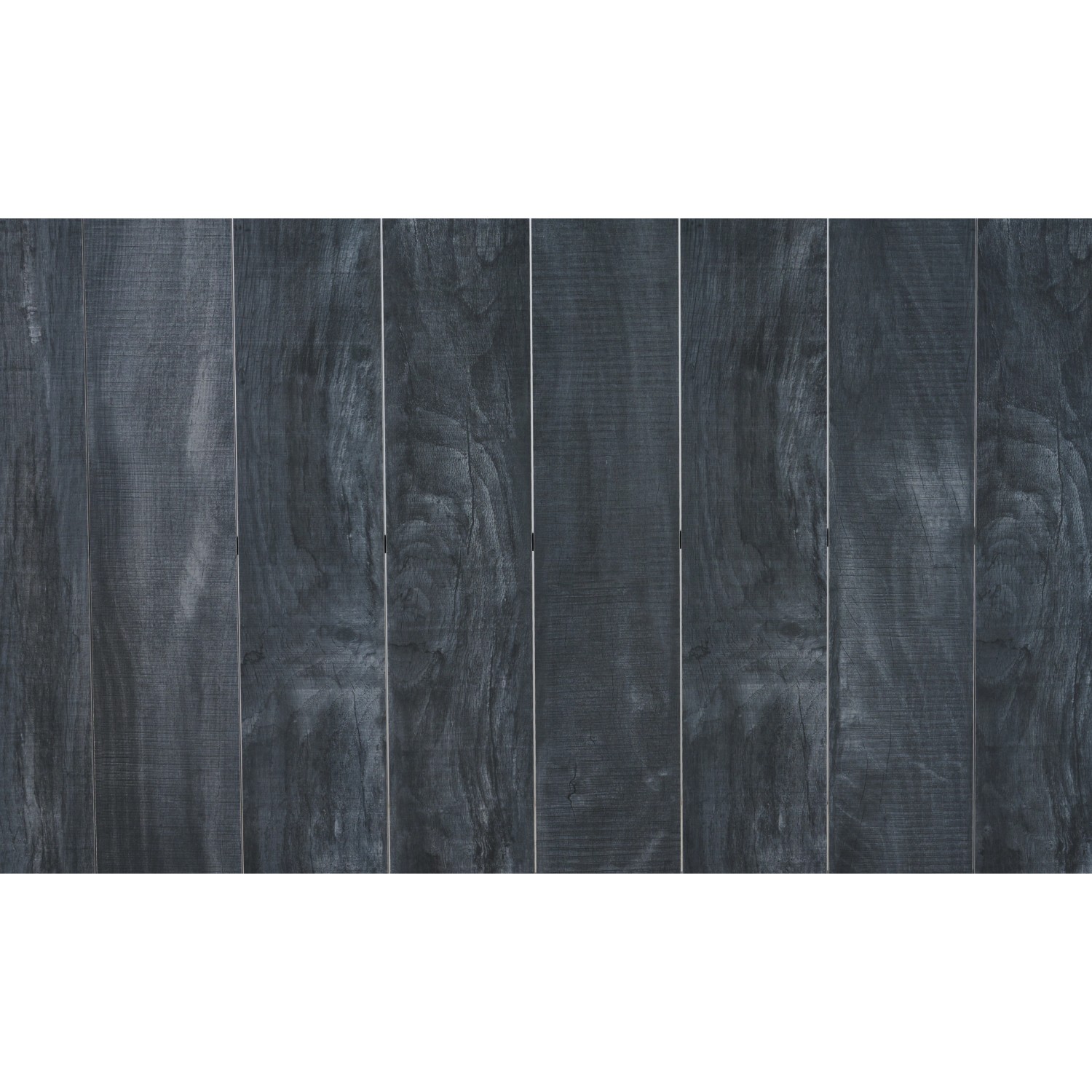 Detailansicht der Tischplatte des Siena Garden Gartentisch Silva in Wood Grey.