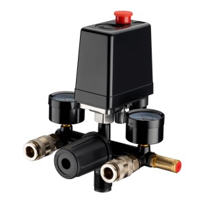 Wiltec Druckregler Mit Druckschalter Für Kompressor 2 Anzeigen Druckminderer