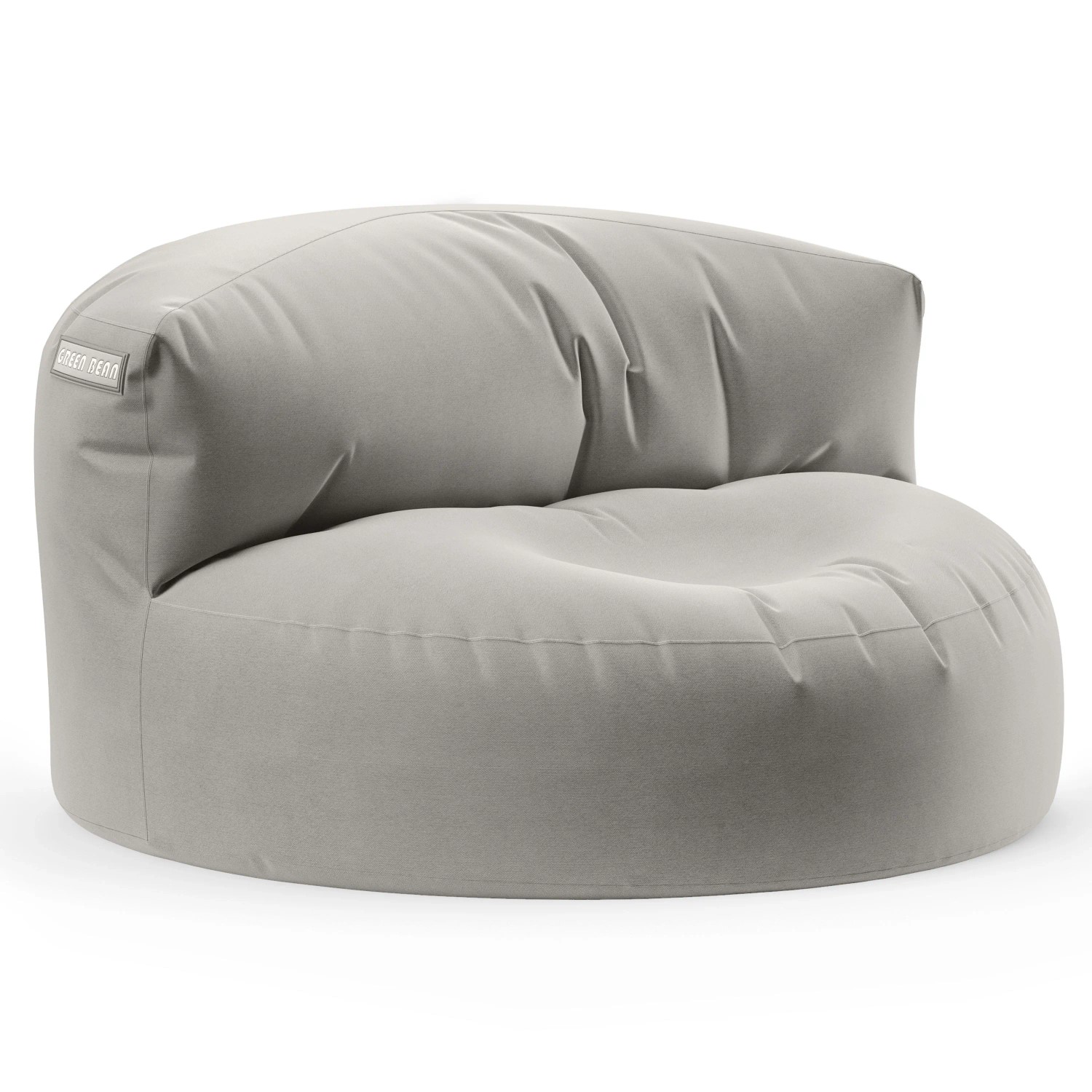 Green Bean Sitzsack-Sofa 90 x 50 x 50 cm PVC Wetterfest Hellgrau