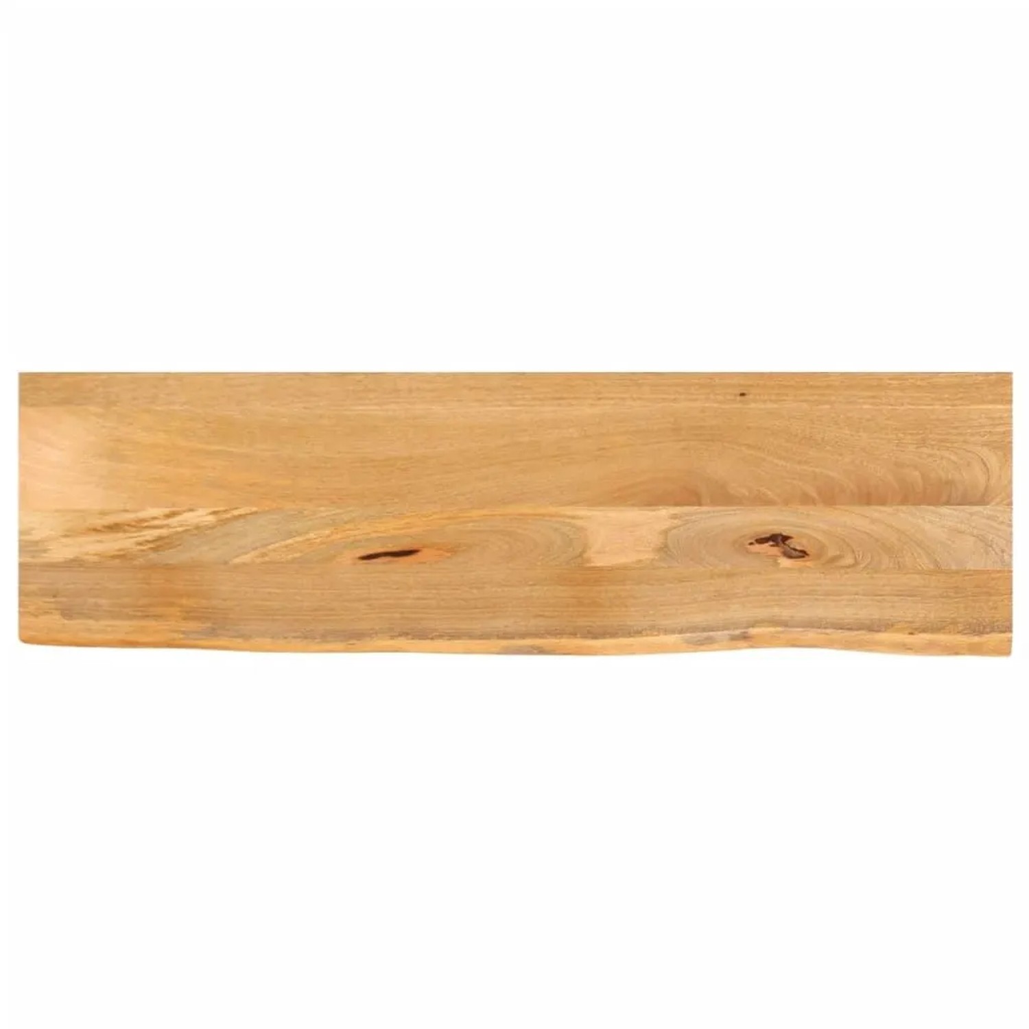 vidaXL Tischplatte mit Baumkante 120x30x3,8 cm Massivholz Mango 370482