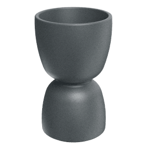 Prosperplast Blumentopf Duala Round Midl Ø 40 cm x 61 cm Granit