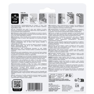 Weiße Tesamoll Fensterdichtung/Türdichtung mit P-Profil, 6 m Gummidichtung für Spalten von 2-5 mm.