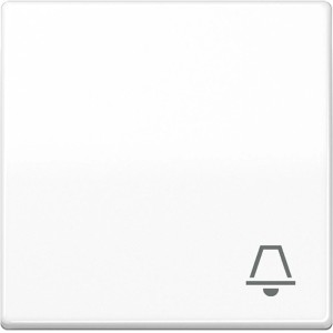 Jung Wippe AS500 Alpinweiß mit Klingelsymbol für Schalter & Taster.