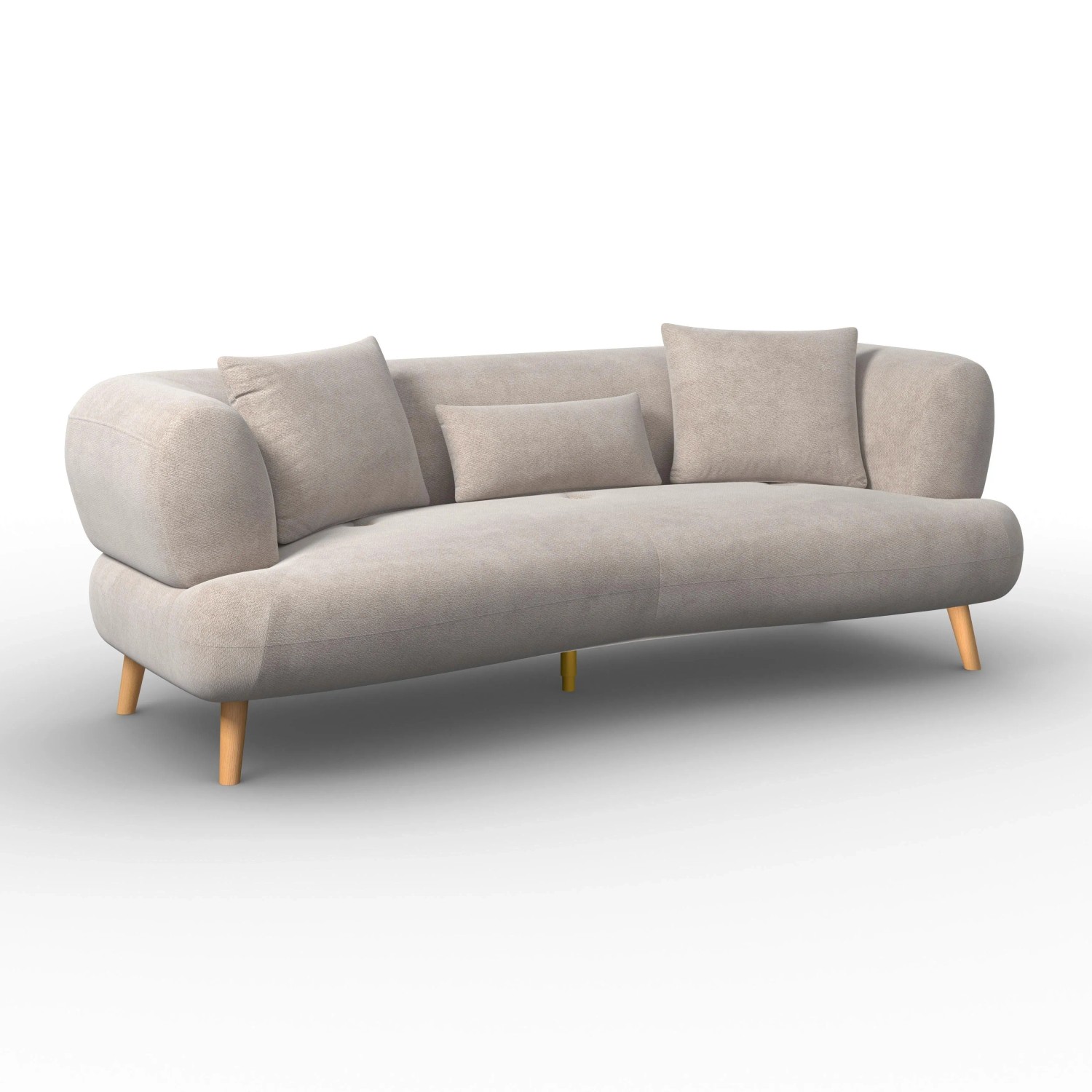 Bessagi Home Sofa Elisabeth Beige Bouclé