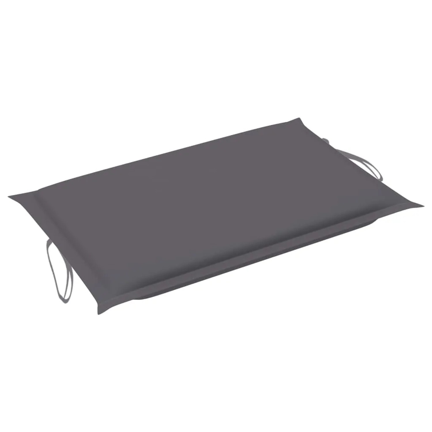 vidaXL Schaukelliege mit Auflage Massivholz Teak Anthrazit