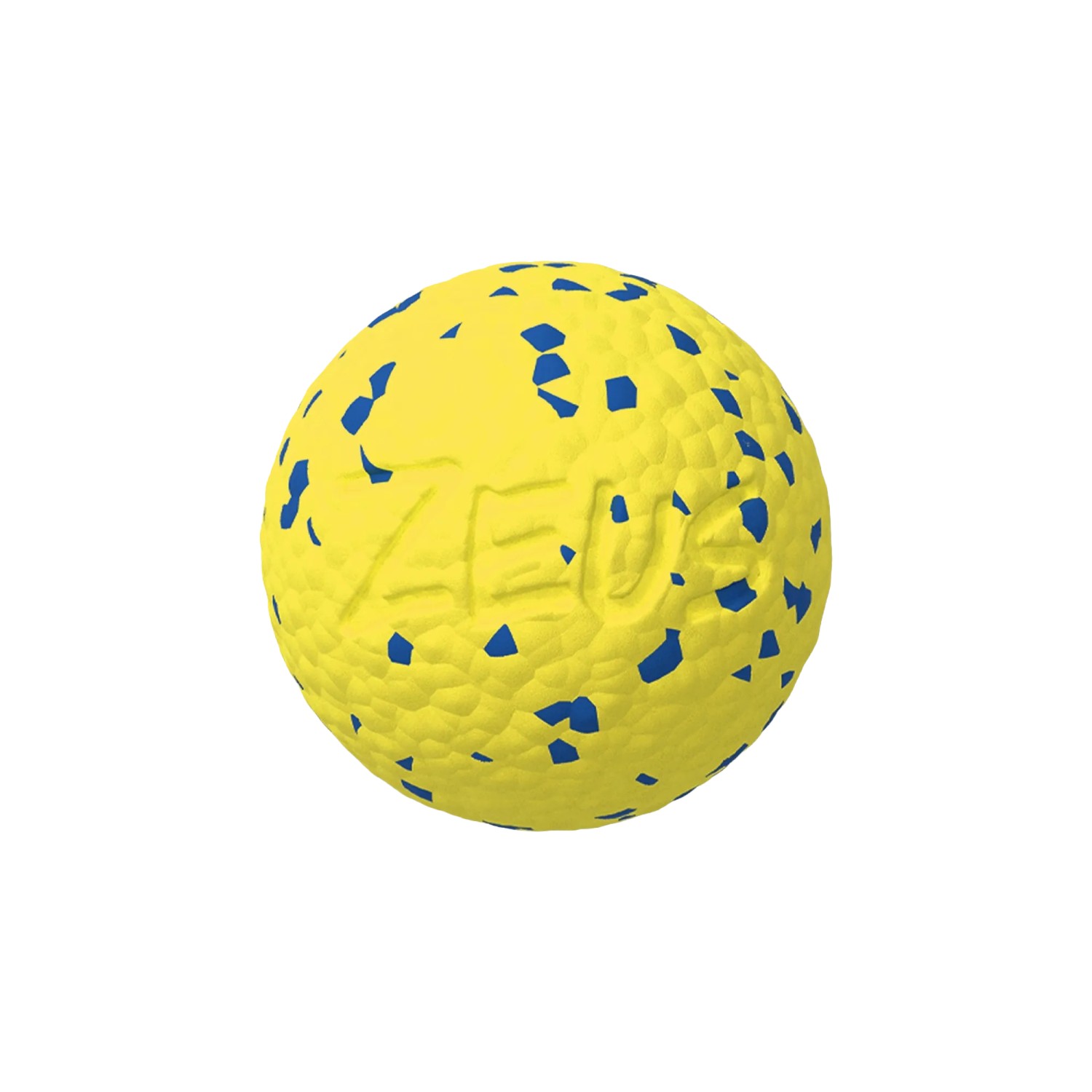 Zeus Hundespielzeug Nitro Ball mit Gewicht L Ø 7,6 cm Gelb-Blau