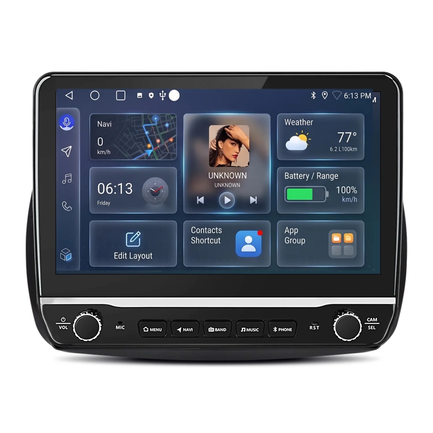 Junsun 10 Zoll Autoradio Für BENZ Smart Fortwo 2015 To 2019 Schwarz