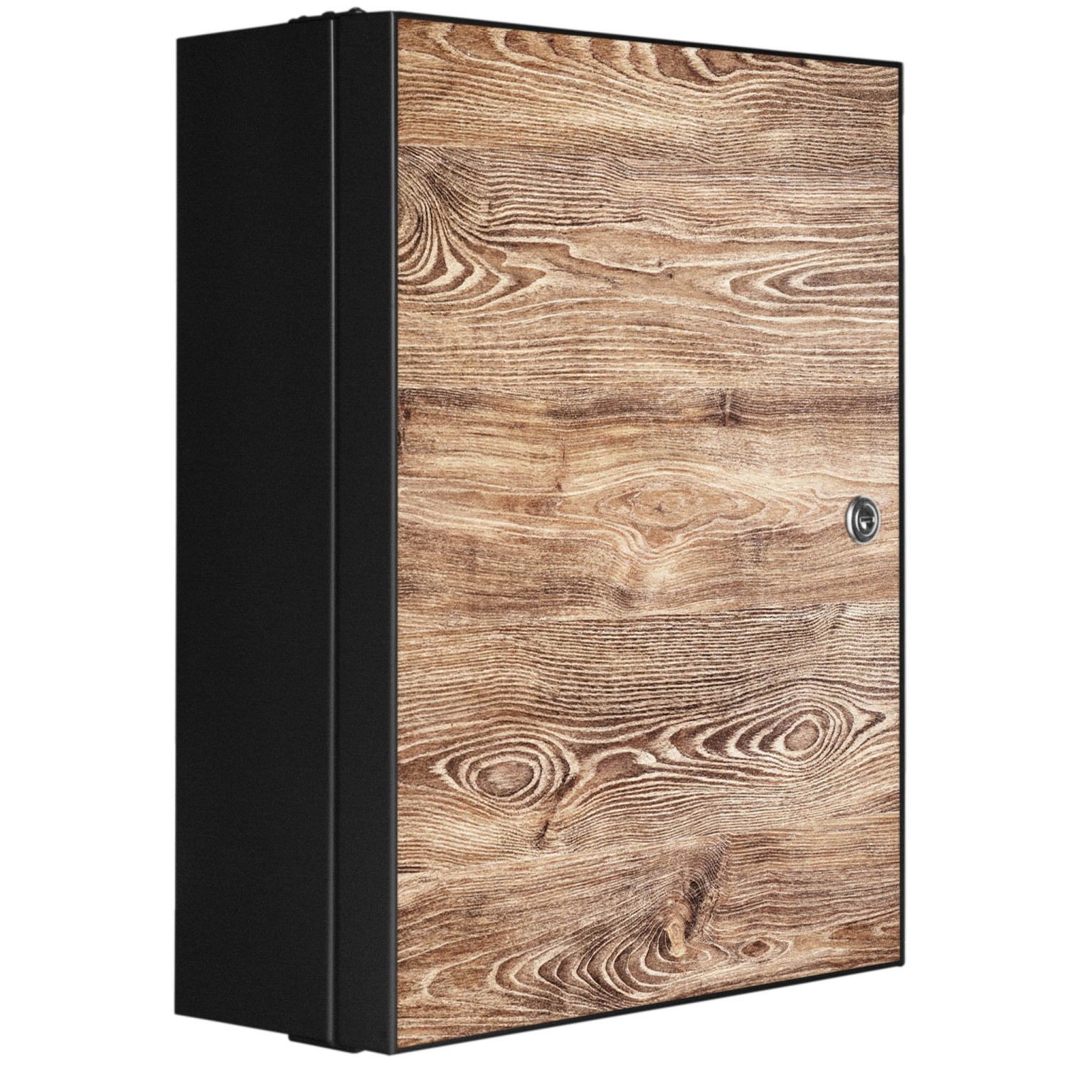 Banjado XXL Medizinschrank Abschliessbar 35x46x15cm Arzneischrank Anthrazit günstig online kaufen