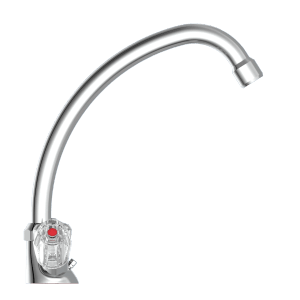 Schütte Spültischarmatur Brilliant Chrom, Zweigriffarmatur mit schwenkbarem Auslauf.