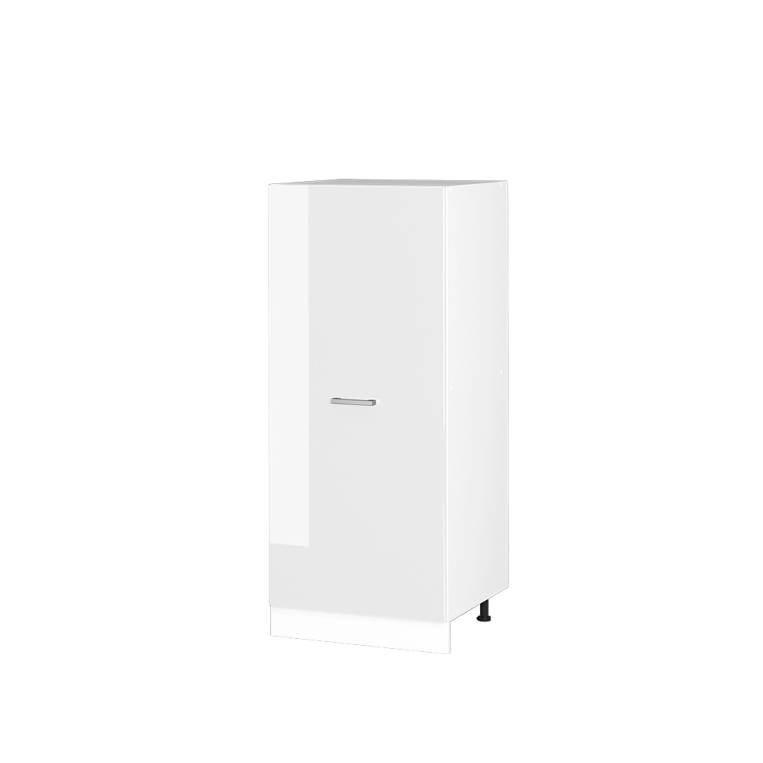 Vicco Hochschrank R-Line Küchenkommode Weiß Hochglanz/Weiß 60 cm