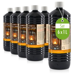 Flambiol Lampenöl Hochrein Kristallklar 6 x 1l