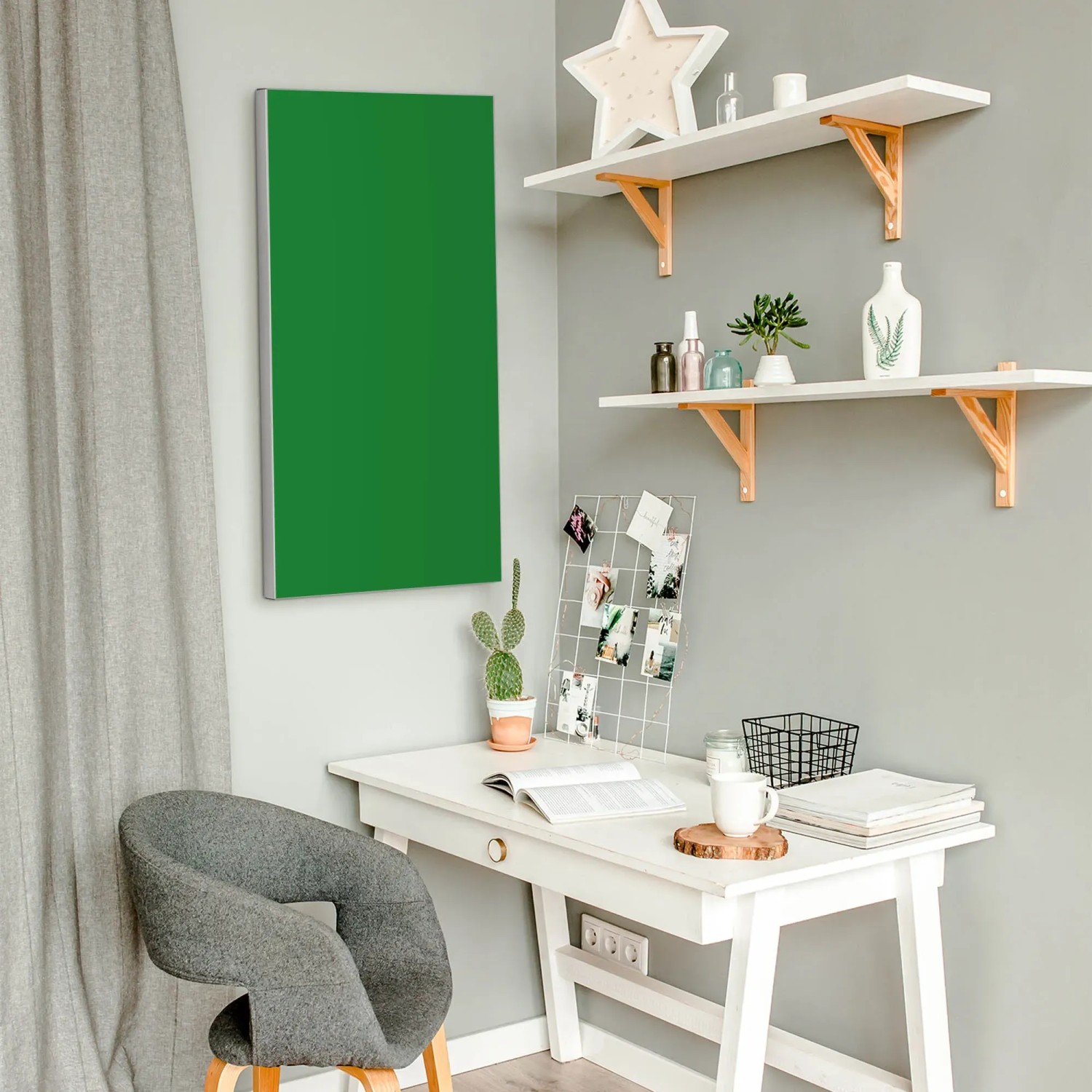 Banjado Glas Magnettafel 100x70cm / Magnetwand Glas/Magnetpinnwand