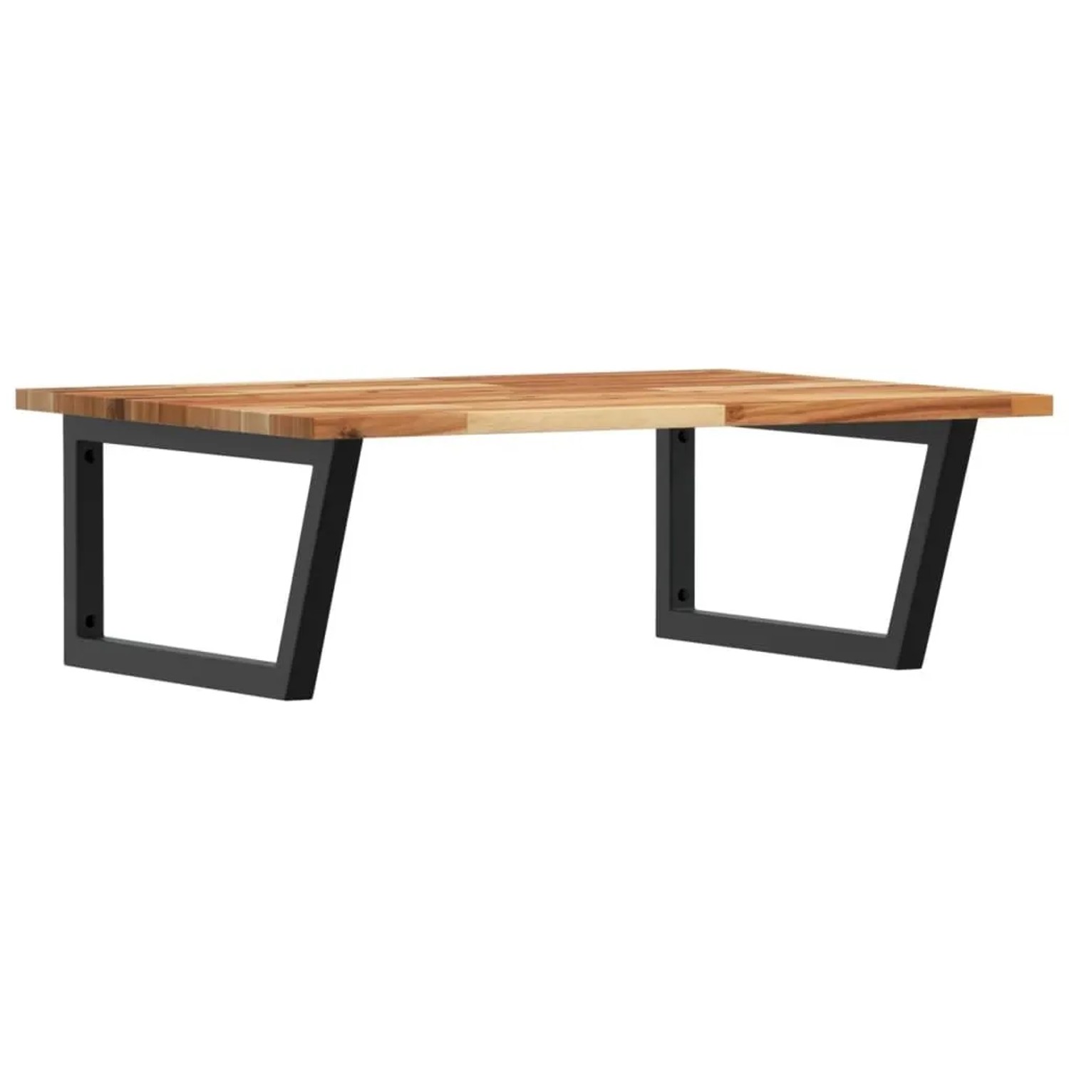 vidaXL Waschbeckenregal Wandmontage Stahl und Akazienholz 3302923