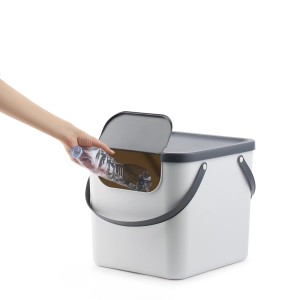 Rotho Recycling-Müllsystem Albula 40 l Weiß