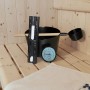 Sauna Zubehör: Kelch, Kelle, Thermometer und Sanduhr für Home Deluxe Sauna SHADOW M.