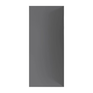 Aurlane Design-Duschwand Satin Grey. Rechteckige, dunkelgraue Duschrückwand für schnelle Badrenovierung.