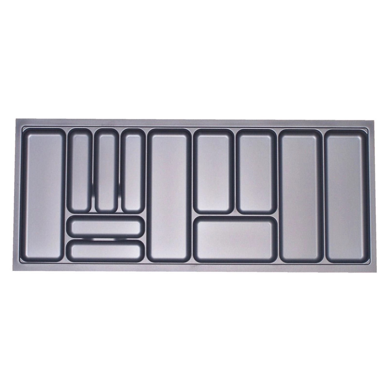 SOTECH Orga-Box I Besteckeinsatz Silbergrau 1200 mm Höhe 55 mm Für Blum Tan günstig online kaufen