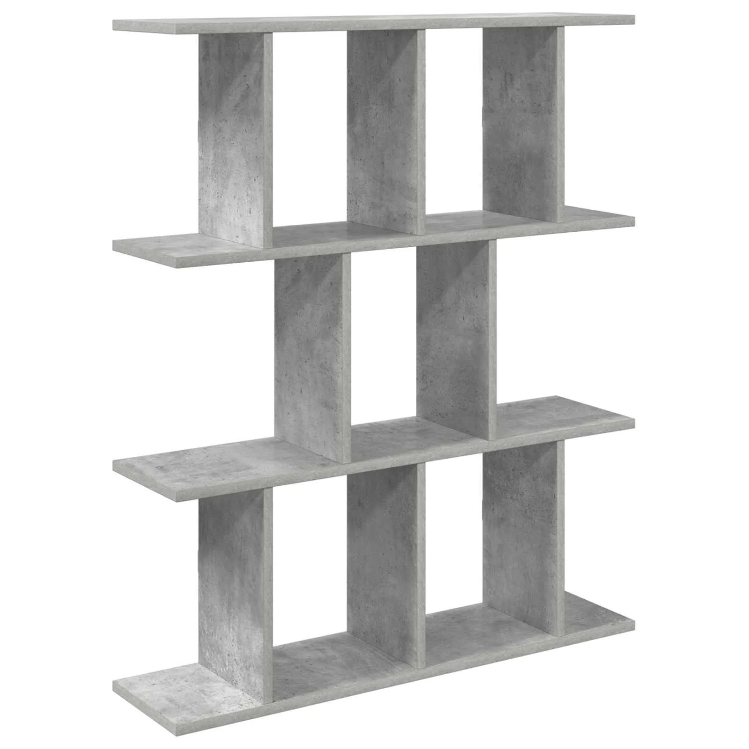 vidaXL Wandregal Betongrau 102 x 20 x 96 cm Holzwerkstoff 8012215