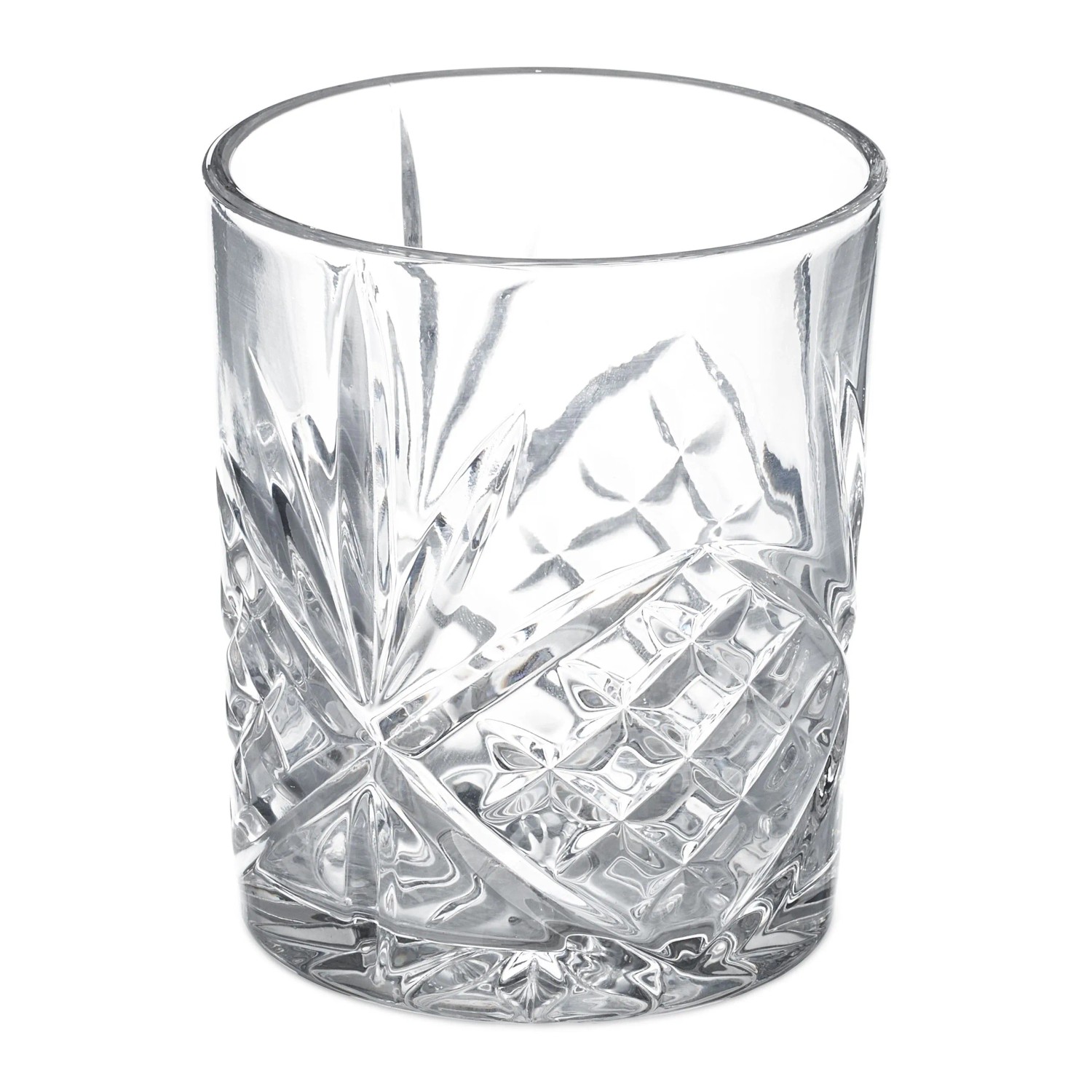 Relaxdays 4er Set Whiskygläser Glas Transparent 300 ml 10 cm x 8 cm 350 g