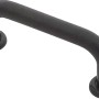 Schwarzer Möbelgriff aus Kunststoff, Griff 0364 für Schränke und Schubladen.