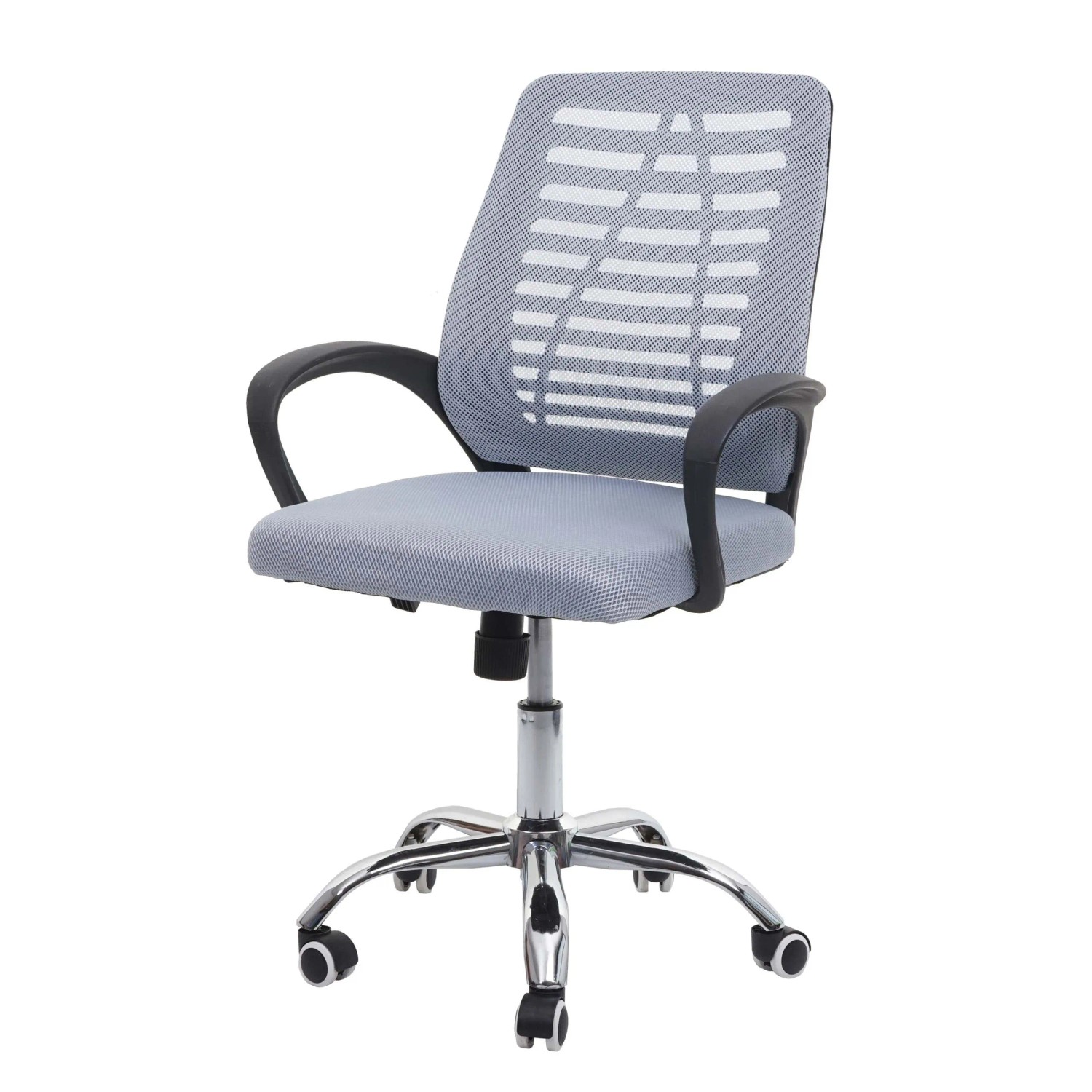 MCW Bürostuhl L44 Ergonomische Rückenlehne Netzbezug Stoff/Textil Grau