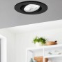 Schwarze Eglo LED Einbauleuchte Saliceto-Z, 5W, im modernen Wohnraum.