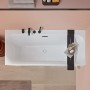 Villeroy & Boch Rechteckwanne Loop & Friends, 170x75 cm, Weiß Alpin, Aufsicht.