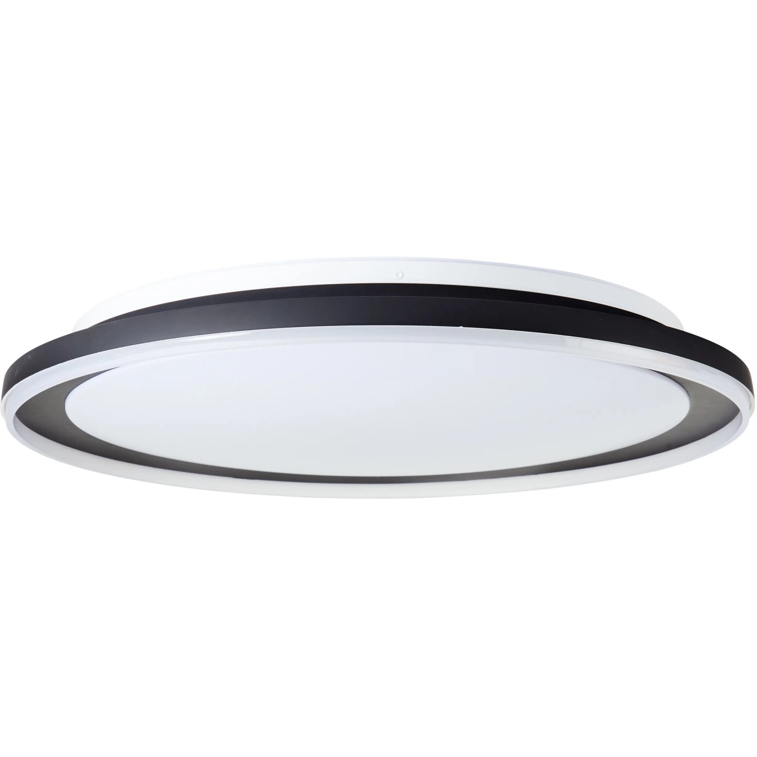 Schwarze LED-Deckenleuchte Pederson, 55 cm, dimmbar mit Fernbedienung.