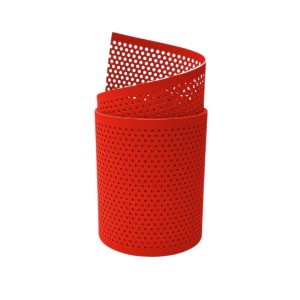 Roter zaunzu Sichtschutz PP Premium, gelocht (20%), 2,55m für Zaunbau.