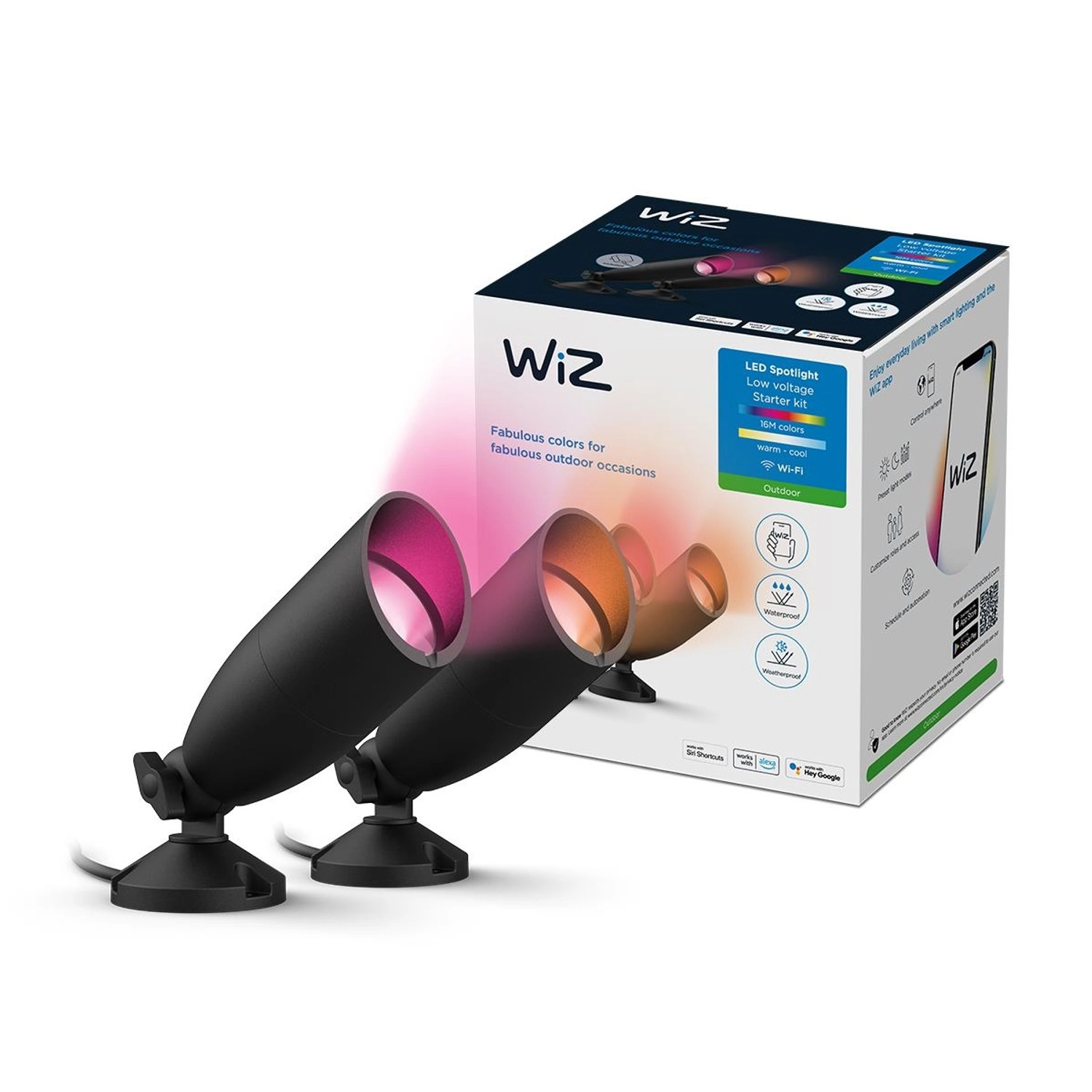 WiZ LED-Spot Ground Starter-Kit Doppelpack günstig online kaufen