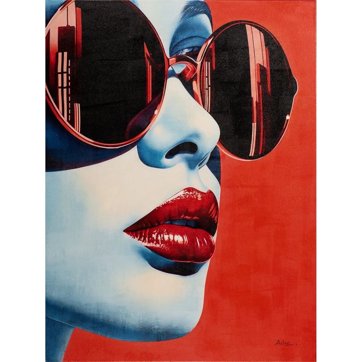 Art Universe Leinwandbild Red Summer 90 x 120 cm