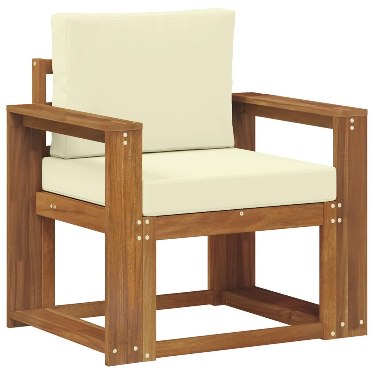 vidaXL Outdoor-Sofagarnitur Massives Akazienholz und Polyester 3436237