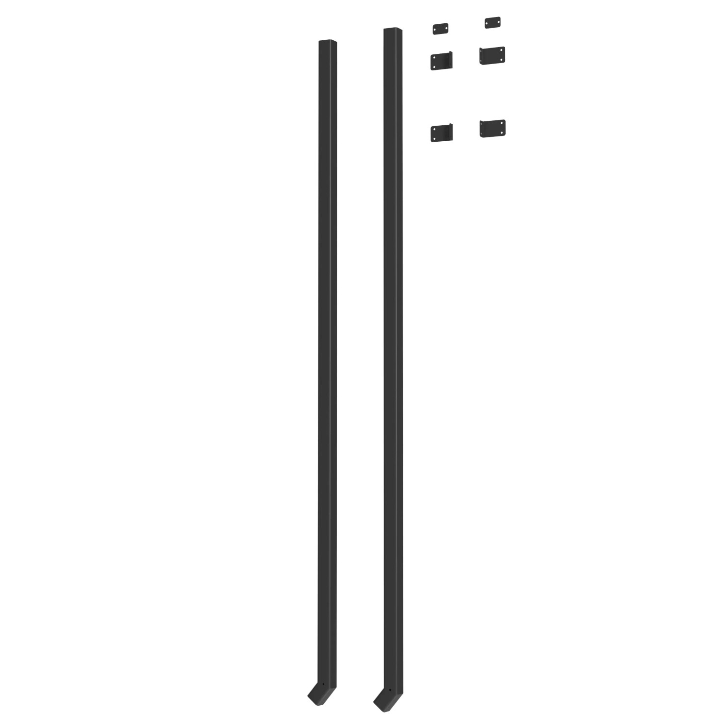 OBI Regenfallrohr Set 4 cm x 171 cm Schwarz