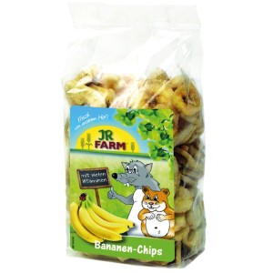 JR Farm Nager-Snacks Bananen-Chips, 150g Packung. Fruchtiger Snack für Nager.