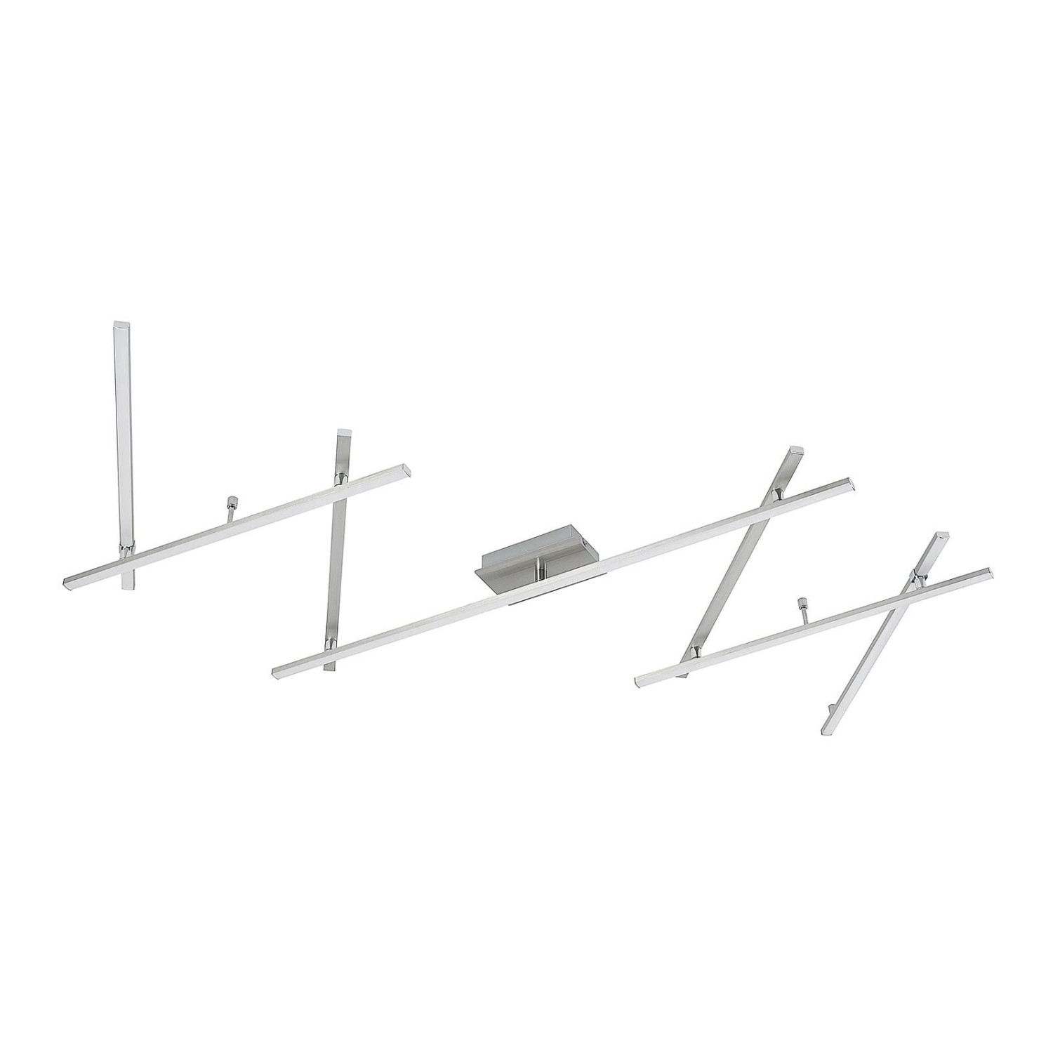 Lindby LED Deckenleuchte Kerem 9626984 Dimmbar Modern in Alu aus Metall 1-f günstig online kaufen