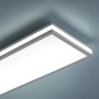 Weißes, dimmbares Just Light LED-Panel Mario, 100x25 cm, mit Farbwechsel für Deckenmontage.