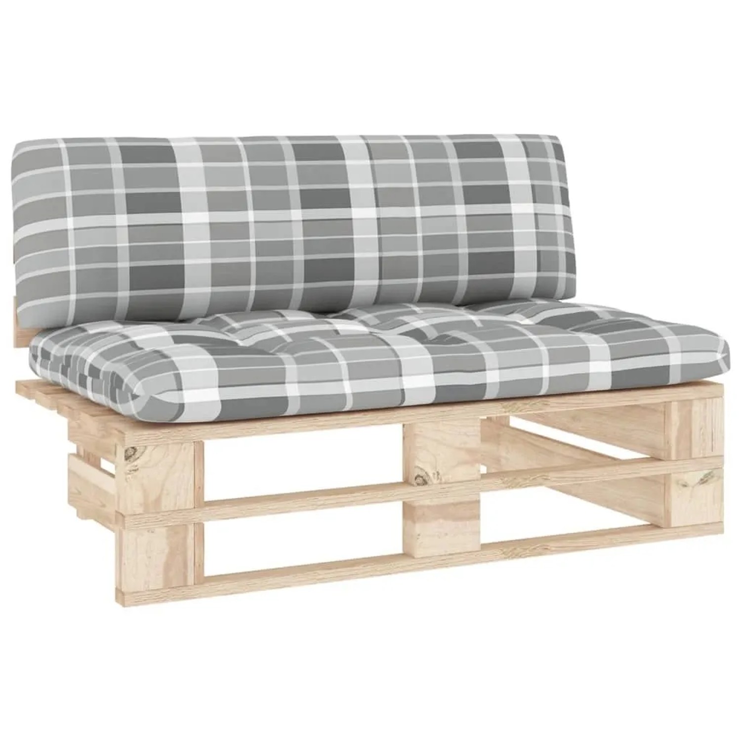 vidaXL Outdoor-Mittelsofa Paletten Imprägniertes Kiefernholz 3066542