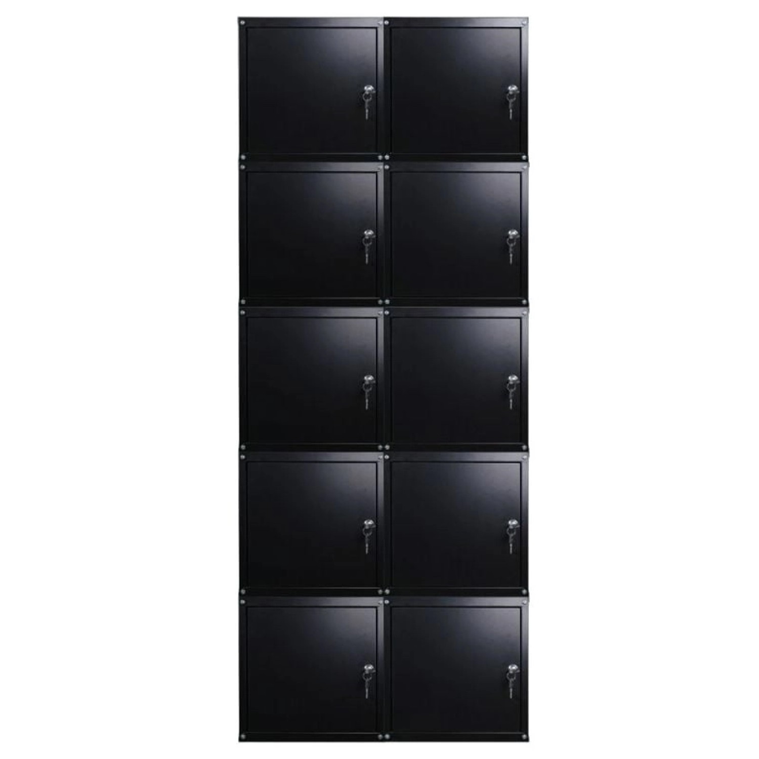 PROREGAL Mega Deal 10x Schließfachwürfel Cubic HxBxT 35 x 35 x 35 cm Schwar günstig online kaufen
