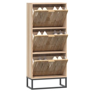 vidaXL Schuhschrank 52x25x120 cm Holzwerkstoff 352129