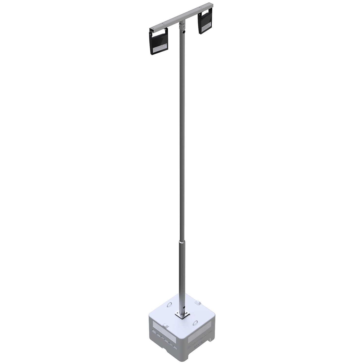 Schake Lampenmast-Set Stahl Aufstellvorrichtung 6 m 1.000 kg Feuerverzinkt