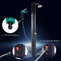 CCLIFE Solardusche Gartendusche 40L mit Kunststoffboden und Handbrause_8