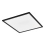 Quadratische LED-Deckenleuchte Salobrena-Z von Eglo in Schwarz-Weiß, 59,5x59,5 cm.