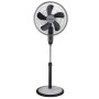 Weißer Könighaus 3-in-1 Ventilator als Standgerät mit silberner Stange und rundem Fuß.