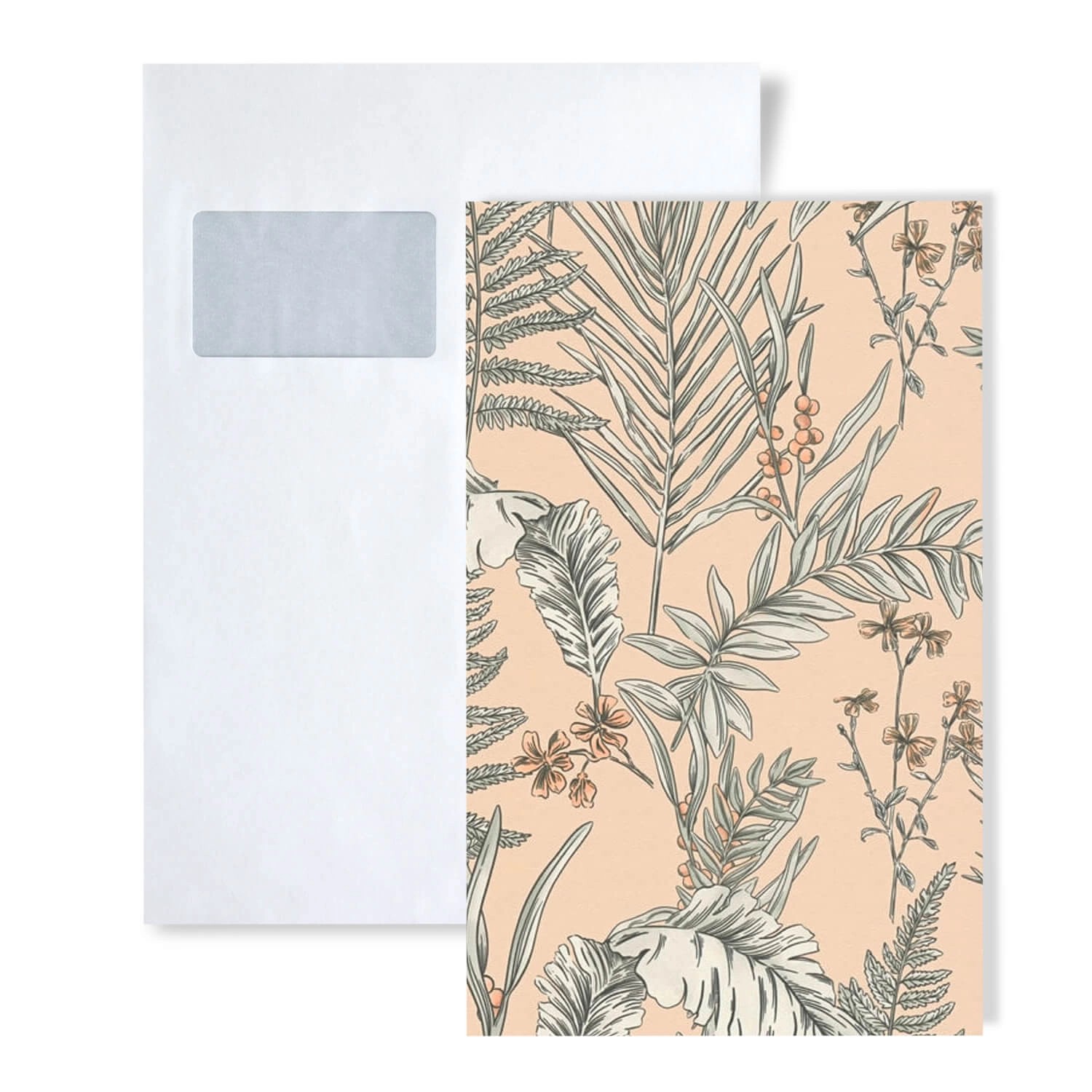 PROFHOME 1 MUSTERSTÜCK S-394342-GU DIN A4 MUSTER der Floralen Tapete günstig online kaufen