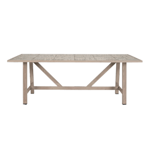 Bizzotto Gartentisch Kalimera mit Holzoptik und Keramikfliesen für 8 Personen.