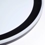 Detailaufnahme: Runde, schwarze LED-Deckenleuchte Pederson, 55 cm Durchmesser.
