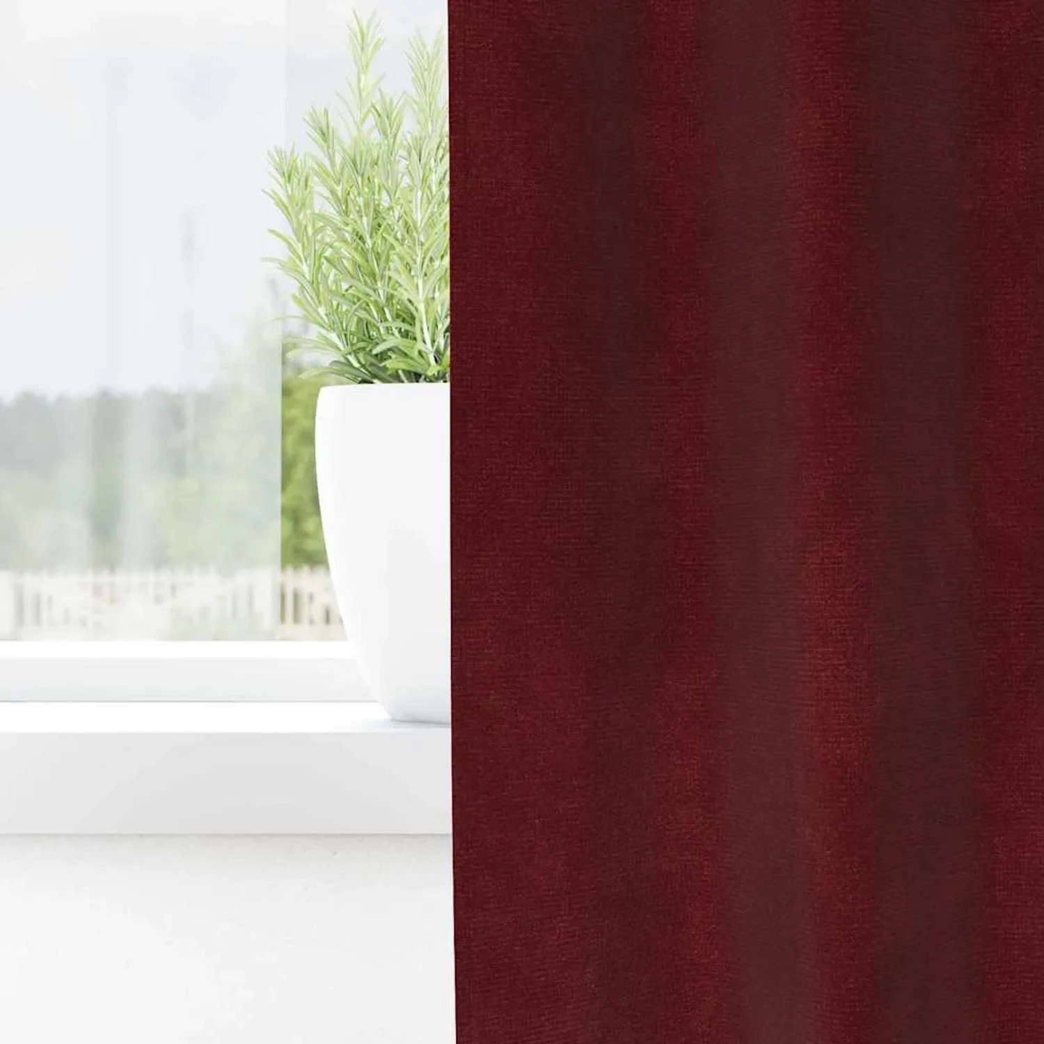 vidaXL Vorhänge 2 Stk Weinrot 140 x 175 cm Samt 4107299_3